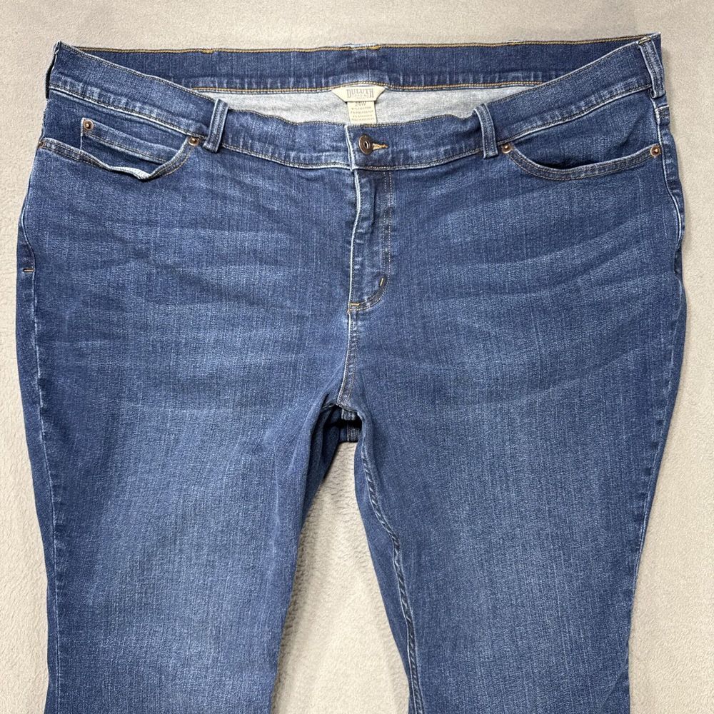 Duluth Flex Daily‎ Denim Skinny Jeans Womens Size 24Wx30 Blue Preppy Dark Wash